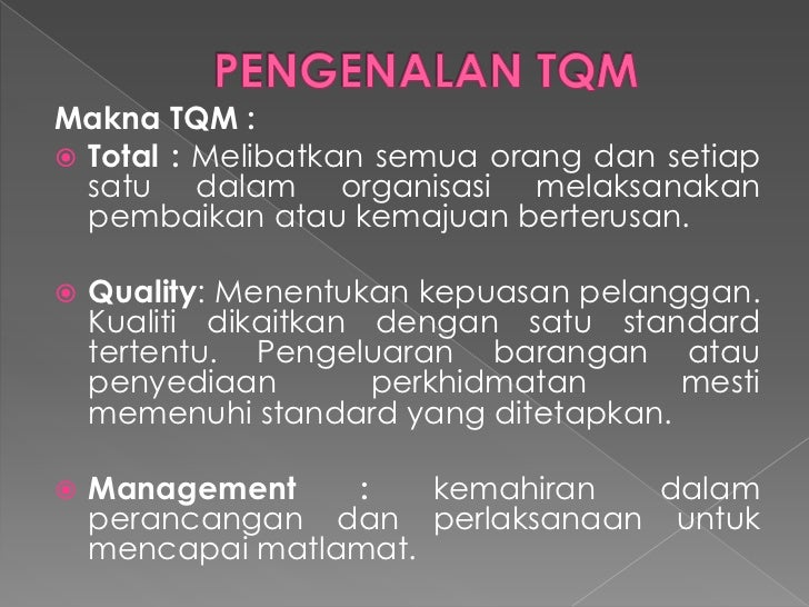 Pengurusan Kualiti Menyeluruh