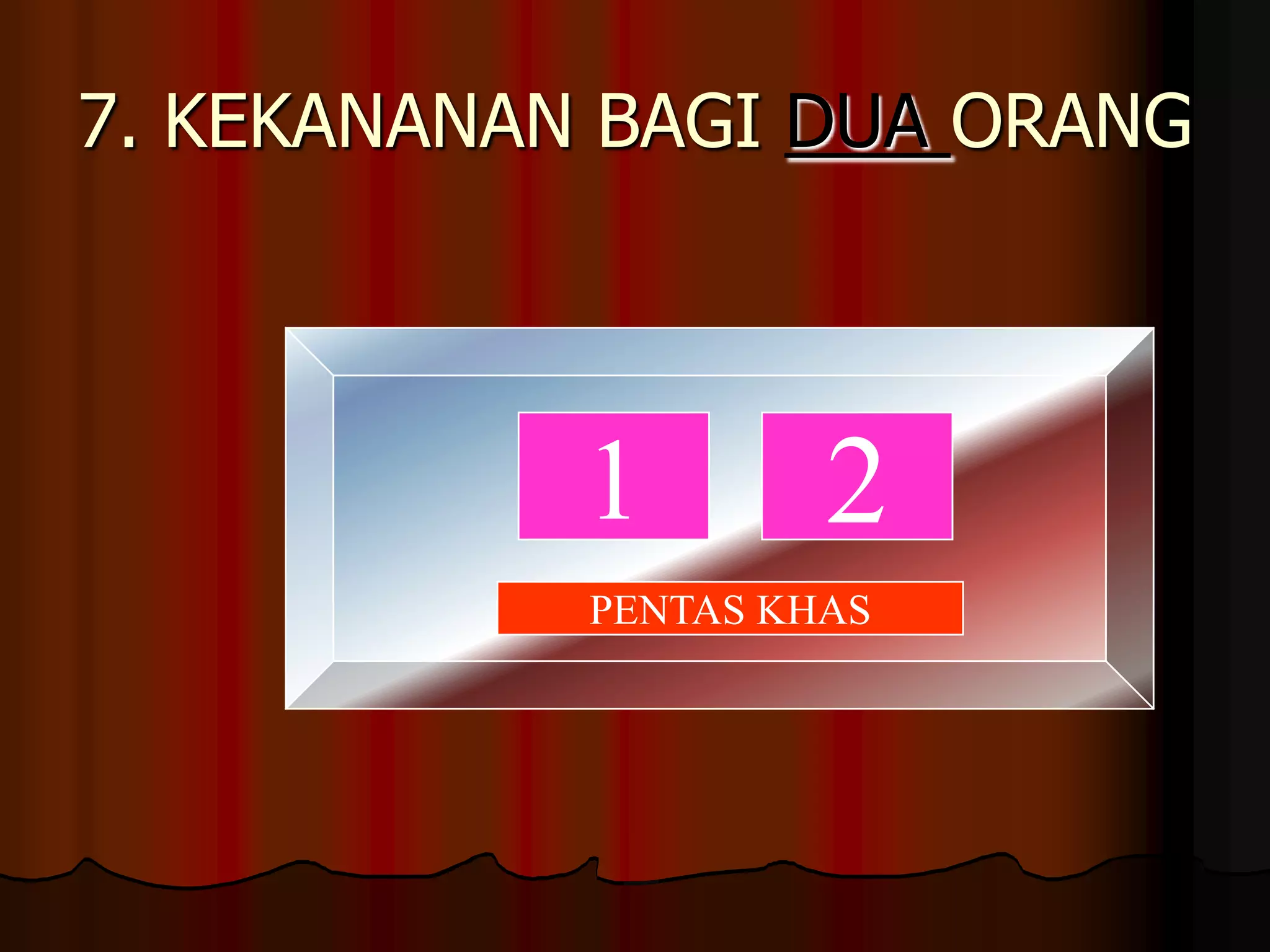 7. KEKANANAN BAGI DUA ORANG12PENTAS KHAS