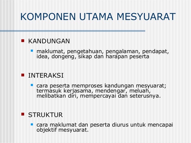 Pengurusan Mesyuarat Berkualiti