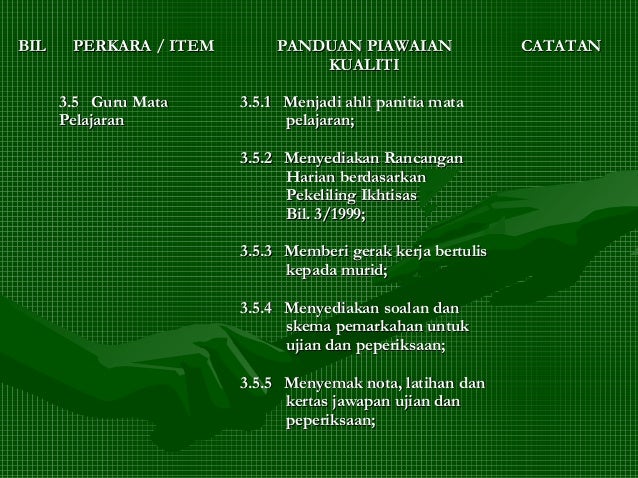 Surat Pekeliling Ikhtisas Bil 3 1999 Pengurusan Panitia Matapelajaran