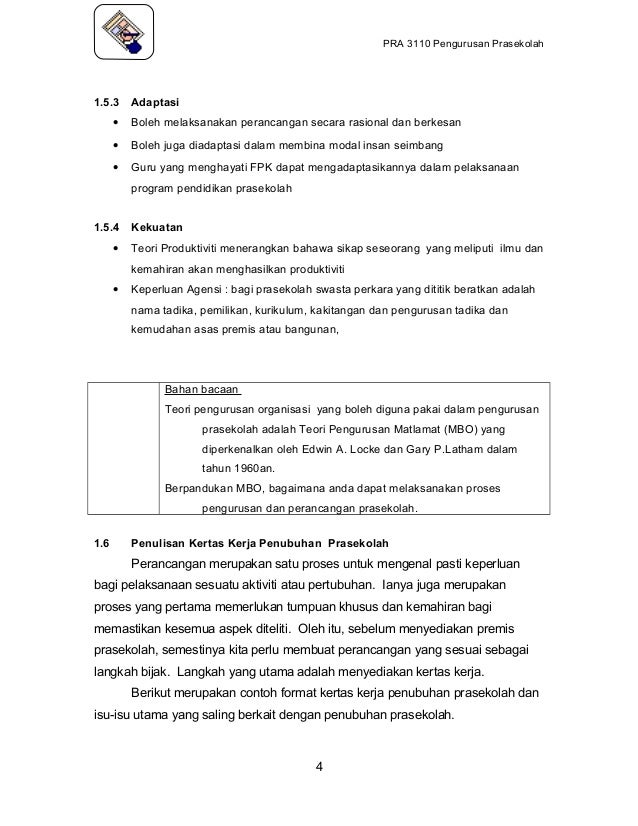 Pengurusan Prasekolah