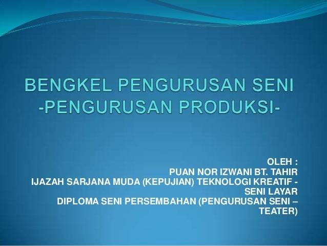 Pengurusan Produksi