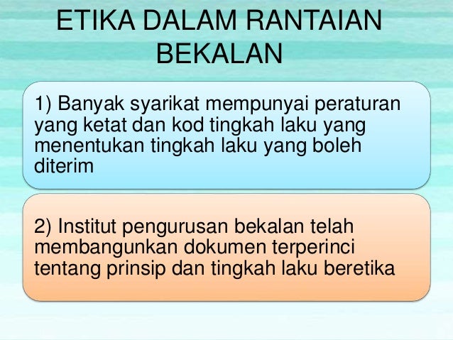 Pengurusan Rantaian Bekalan