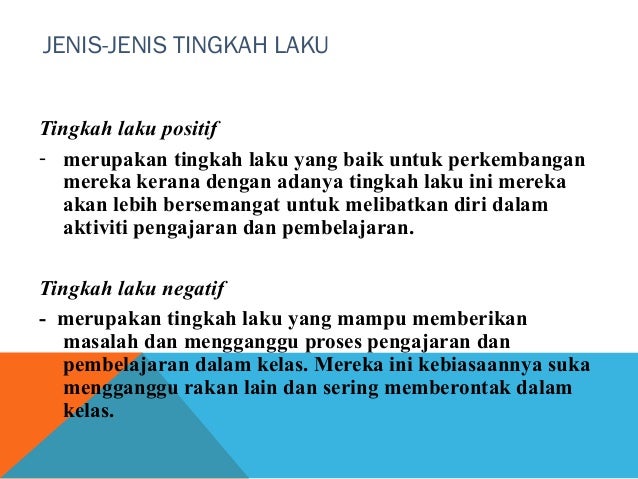 Pengurusan Tingkah Laku Dan Disiplin Murid