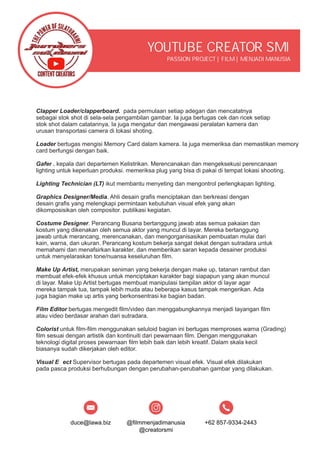 Pengurus production Film Menjadi Manusia | PDF