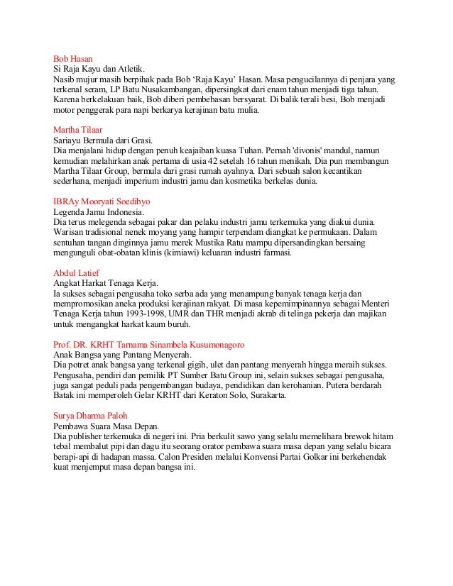 Pengusaha Sukses Indonesia Oleh Akadusyifa Pengusaha Sukses Indonesia Oleh Akadusyifa