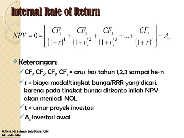 bunga irr tabel investasi Penialaian decision) (investment bunga irr tabel investasi Penialaian decision) (investment
