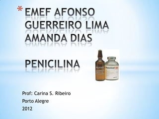 *




Prof: Carina S. Ribeiro
Porto Alegre
2012
 