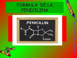 FORMULA DE LA
PENICILINA