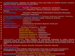 ANTIBIOTICS[PENICILLINS] MEDICINAL CHEMISTRY BY RAVISANKAR | PPT