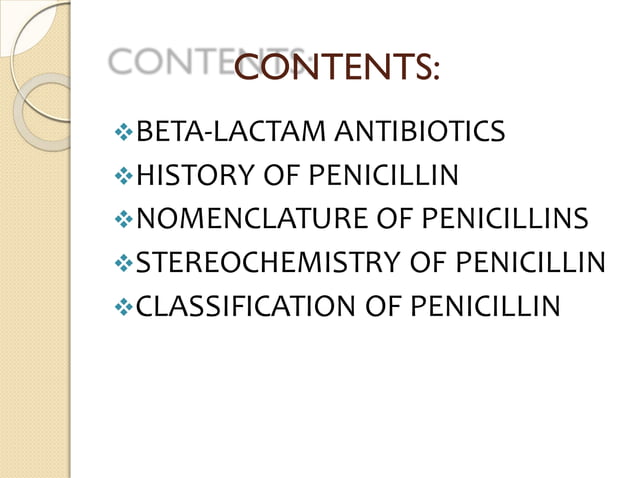 Penicillin Antibiotic Chemistry | PDF | Pharmaceutical Drugs | Medical ...