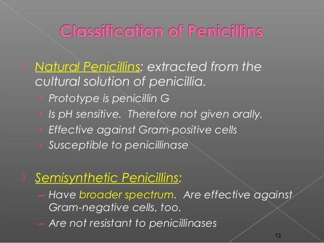 Natural Penicillin Vs Semi Synthetic Penicillin Natural Penicillin Vs Semi Synthetic Penicillin