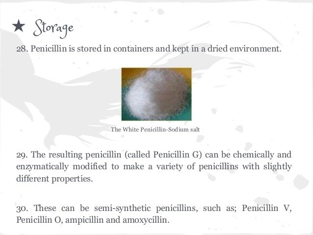 g structure penicillin salt Penicillin Production