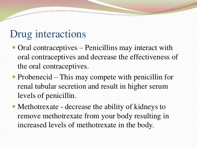Probenecid And Penicillin Drug Interaction