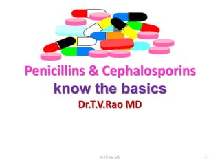 Penicillins & Cephalosporins
know the basics
Dr.T.V.Rao MD

Dr.T.V.Rao MD

1

 