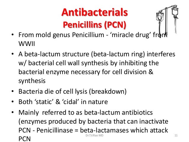 Penicillin's & cephalosporins basics