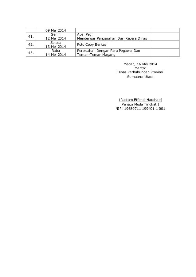 Penilaian, agenda dan absen magang1