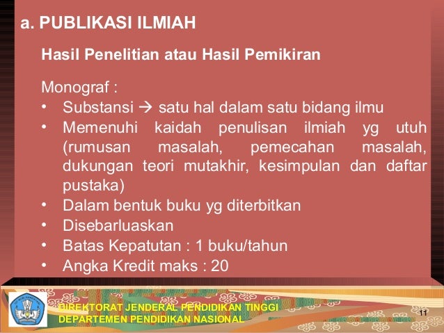 Penilaian angka kredit dosen