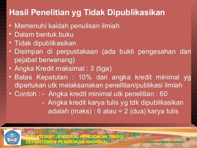 Penilaian angka kredit dosen