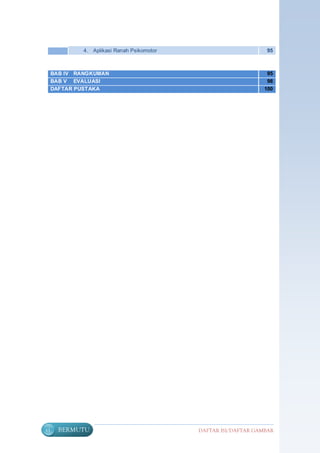 4.   Aplikasi Ranah Psikomotor                        95



     BAB IV RANGKUMAN                                                95
     BAB V EVALUASI                                                  98
     DAFTAR PUSTAKA                                                 100




vi     BERMUTU                                 DAFTAR ISI/DAFTAR GAMBAR
 