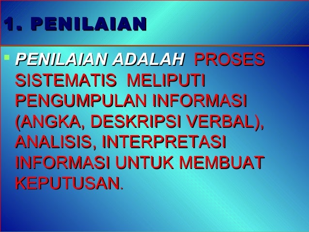 penilaian kelas pai penilaian kelas pai