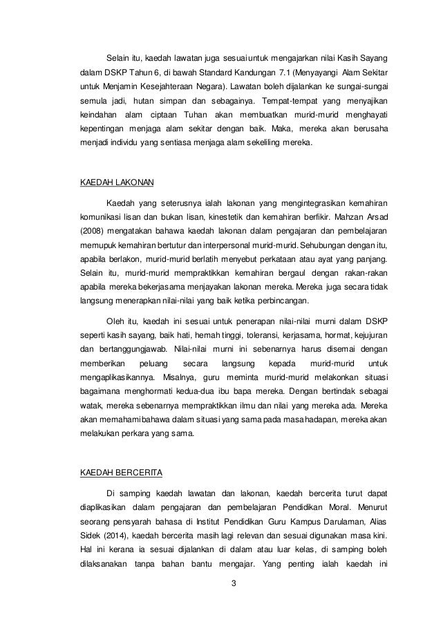Penilaian Kesesuaian Kaedah dan Strategi untuk Pengajaran 