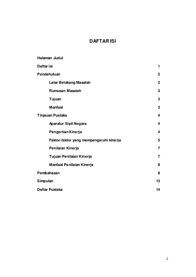 Penilaian Kinerja Pegawai