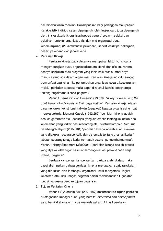 Penilaian Kinerja Pegawai