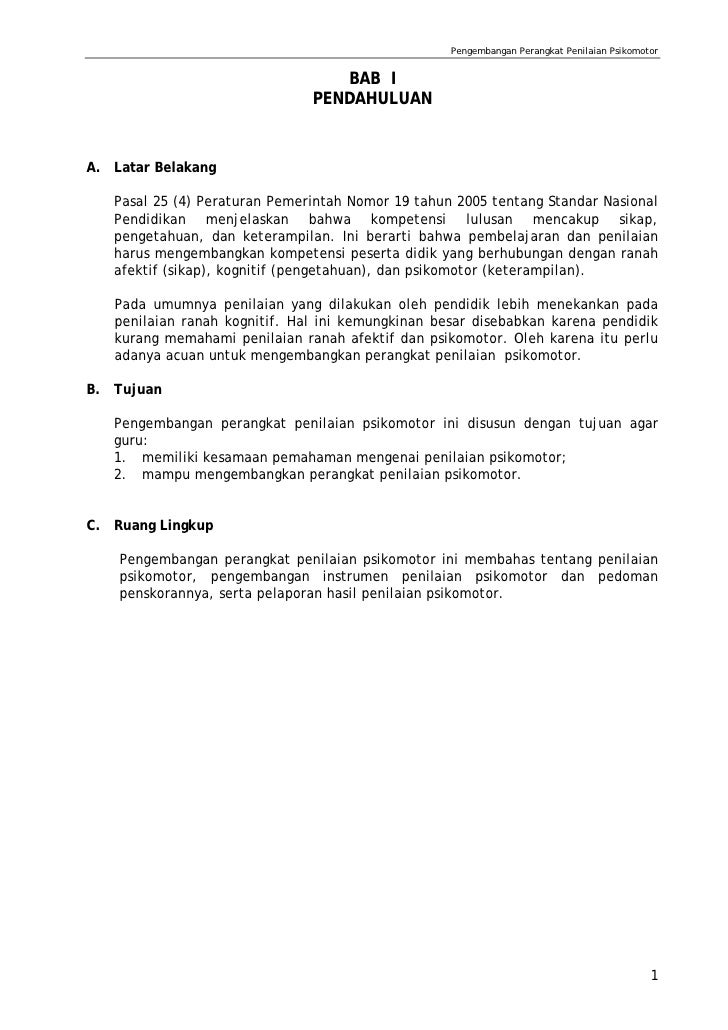 Penilaian Penilaian Psikomotor 270208