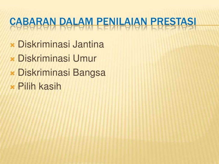 Penilaian Prestasi 2 Bentang