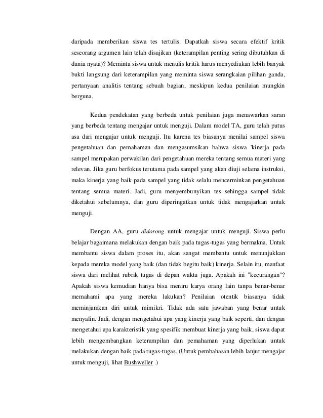 Penilaian Tradisional