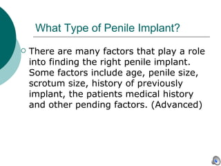 Penile implants powerpoint | PPT