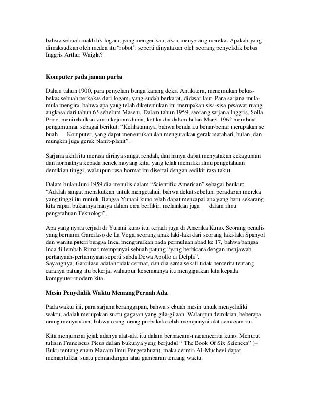 Peninggalan Masa Lampau Yang Misterius Ufo