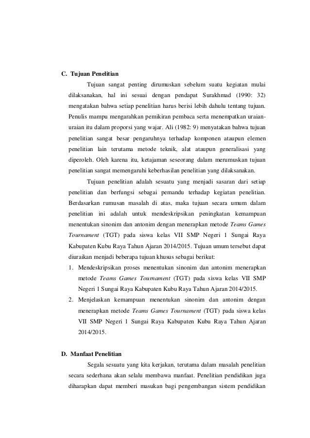 Peningkatan Kemampuan Menentukan Sinonim Dan Antonim Pdf