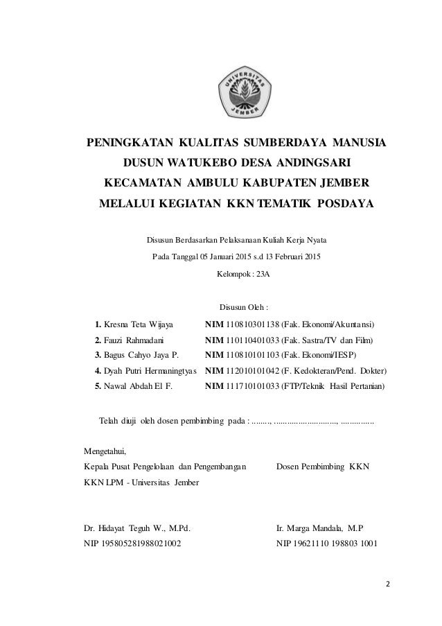 Peningkatan Kualitas Sumber Daya Manusia Dusun Watukebo Kecamatan Amb