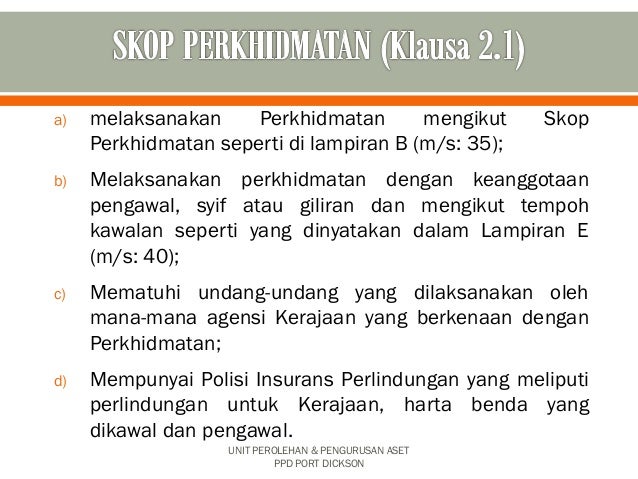 Penjelasan Pelanggaran Terma Kontrak Perkhidmatan Kawalan Keselamat
