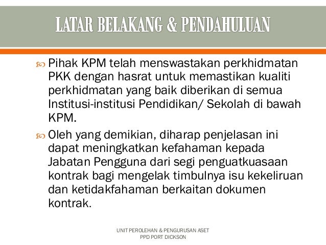 Penjelasan Pelanggaran Terma Kontrak Perkhidmatan Kawalan Keselamat