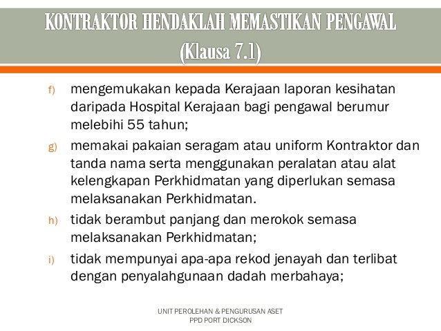Penjelasan Pelanggaran Terma Kontrak Perkhidmatan Kawalan Keselamat