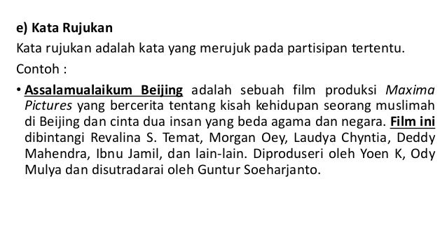Penjelasan tentang teks ulasan