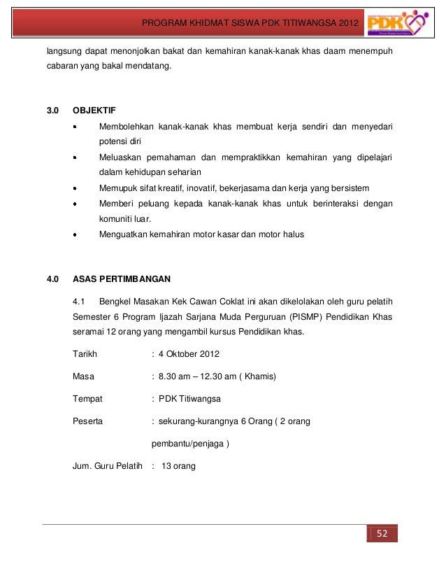 Penjilidan program khidmat siswa pdk titiwangsa