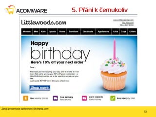 Zdroj: prezentace společnosti Silverpop.com

 