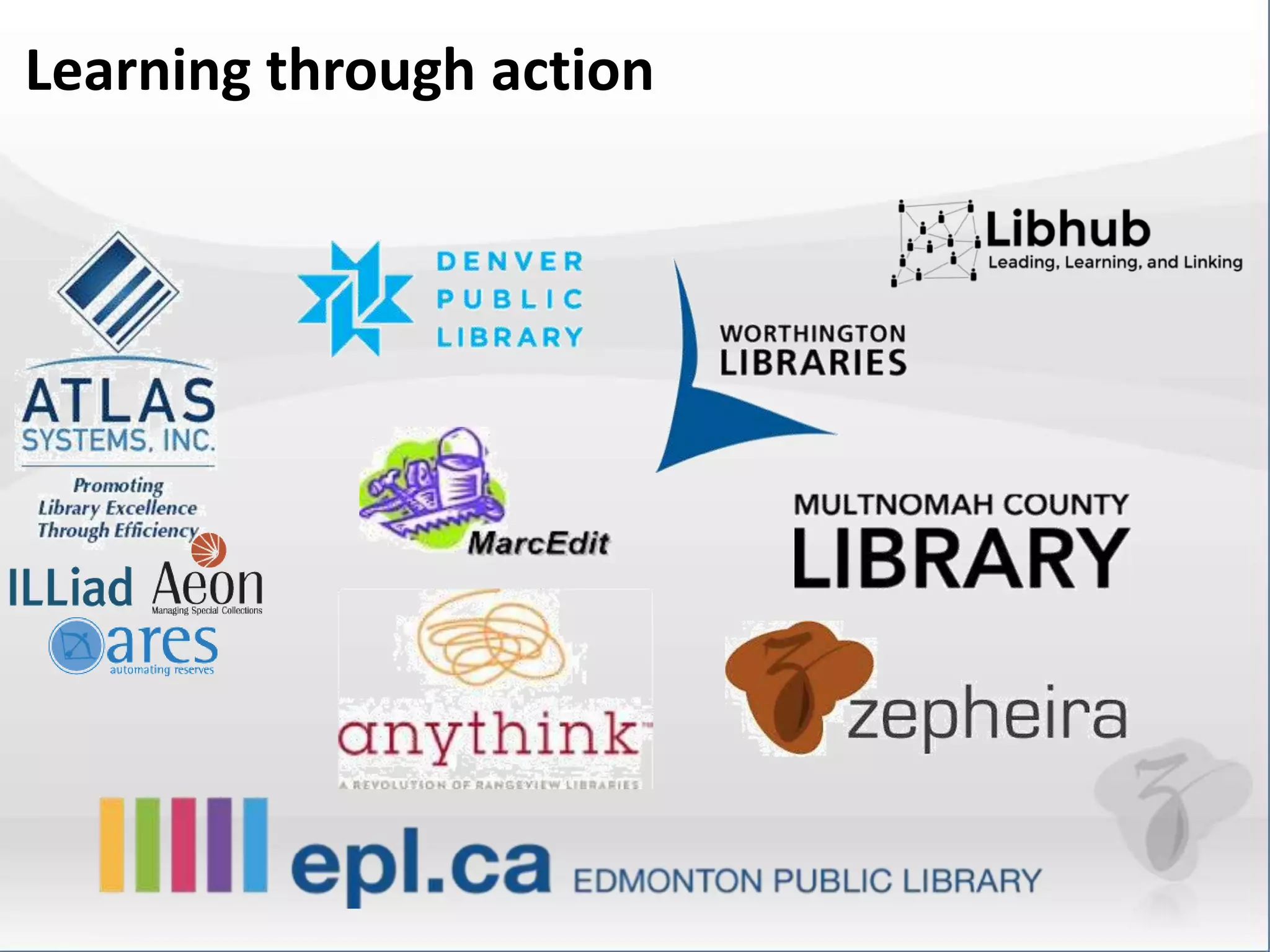 Learning through action 
 