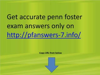 penn foster exam answers