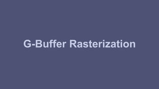 G-Buffer Rasterization 
 