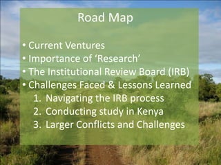 Road Map Current Ventures 