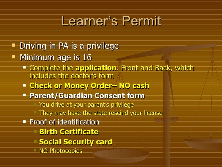 pennsylvania driving manual pa dmv permit form