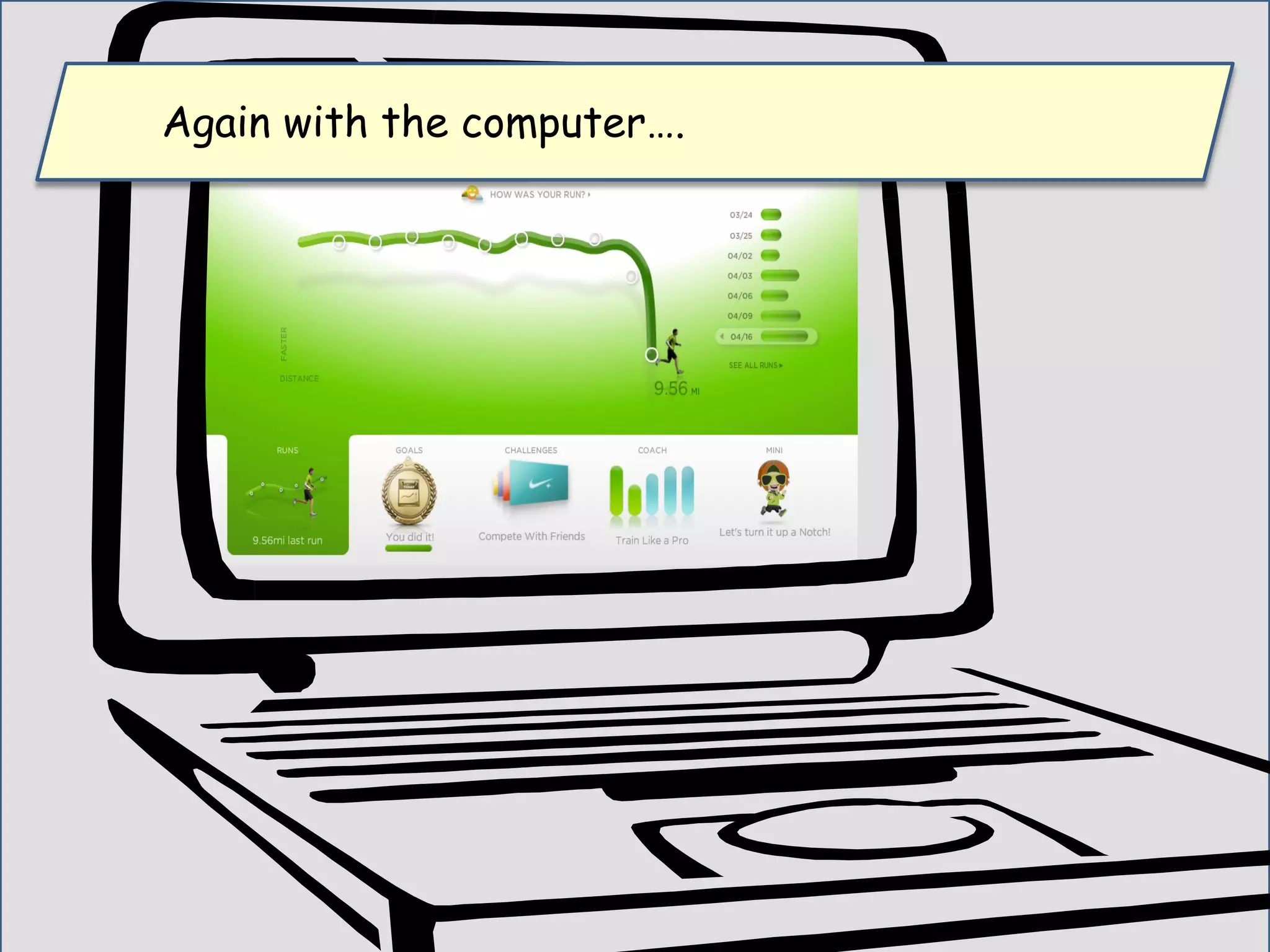 Again with the computer….
 