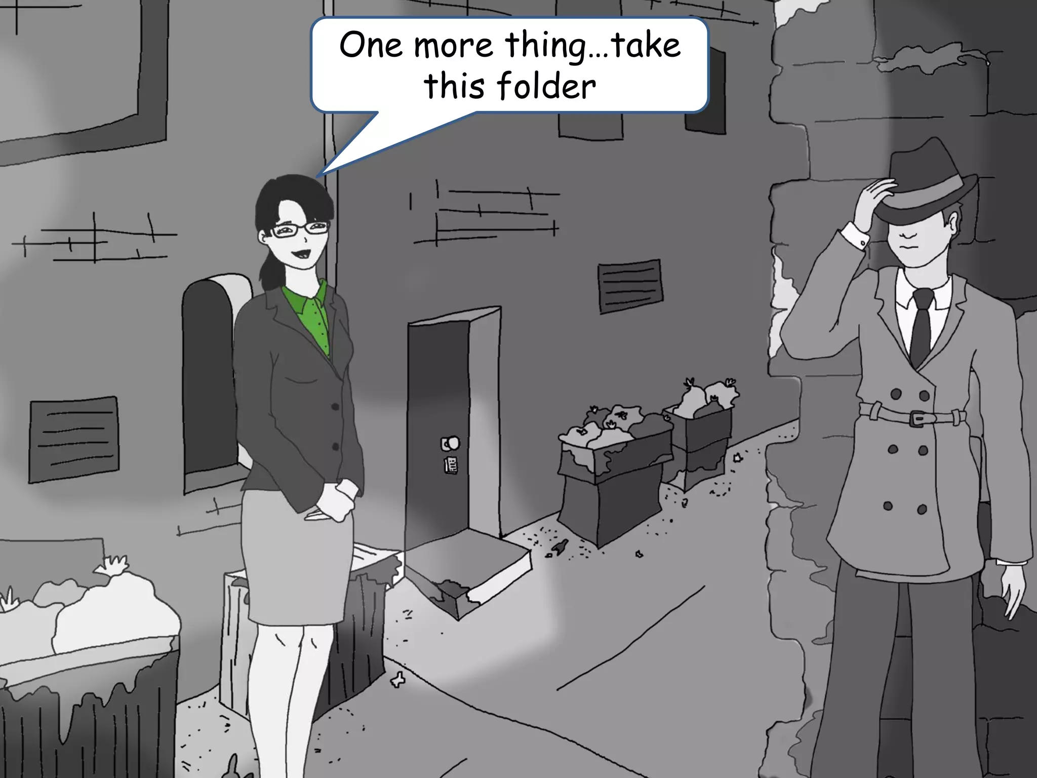 One more thing…take
this folder
 