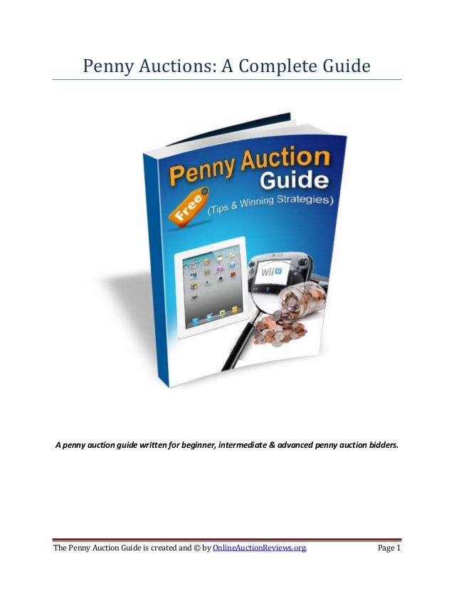 Penny Auction Strategy Guide
