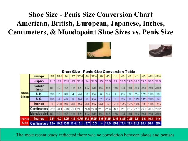 Shoe Size Penis Size 20